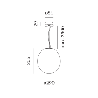 Dro 3.0 suspended hanglamp Wever &amp; Ducre 