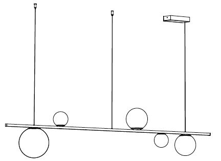 Bounce Lines 180 SSMML hanglamp TossB 