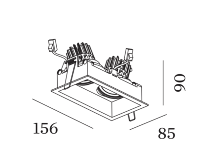Plano 2.0 led inbouwspot Wever &amp; Ducre 