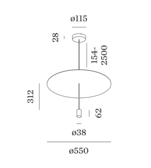 Shedda 1.0 hanglamp Wever &amp; Ducre 