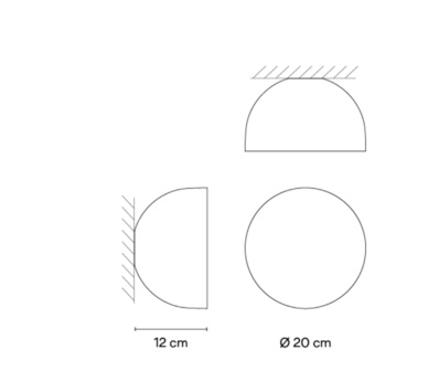 Plusminus Solo flat 6335 semi recessed wandlamp Vibia 