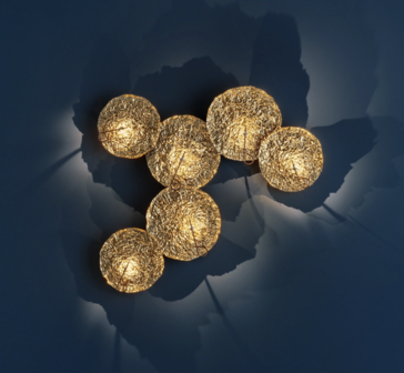 Golden Moon plafond/wandlamp Catellani&amp;Smith
