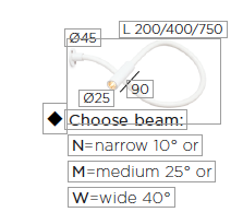 Scar 20 cm - Led 1FD built-in 45 wandlamp Trizo21