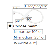 Scar 75 cm - Led 1FD built-in 45 wandlamp Trizo21