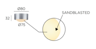 Bilo C Mat semi recessed bathroom/out  plafondlamp Trizo21