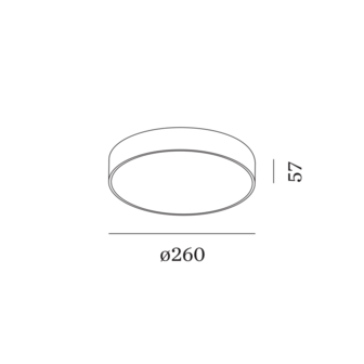Roby 2.6 IP44 plafondlamp Wever &amp; Ducre 