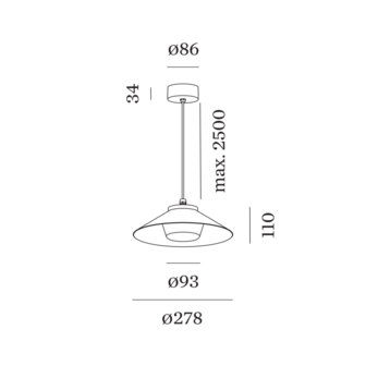 Tradora suspended 1.0 IP65 outdoor hanglamp Wever &amp; Ducre 