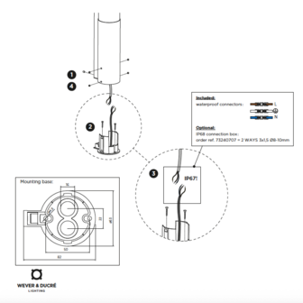 Ribelle 2.0 IP65 outdoor vloerlamp Wever &amp; Ducre 