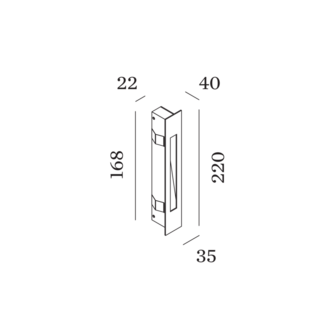Stripe 2.2 wandlamp Wever &amp; Ducre 