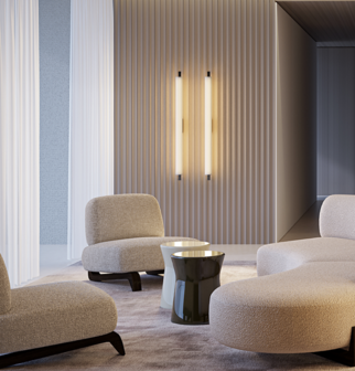 Ombra 115 cm wandlamp Panzeri