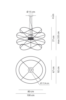 Hoops 4 sospensione hanglamp Axolight