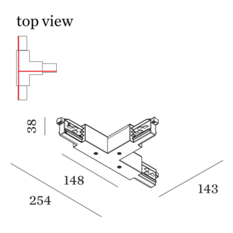 Track 3-fase T-Connector 2.0 Wever &amp; Ducre 