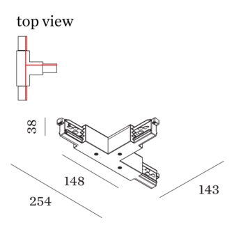 Track 3-fase T-Connector 3.0 Wever &amp; Ducre 