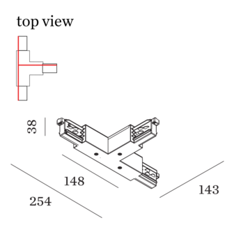 Track 3-fase T-Connector 4.0 Wever &amp; Ducre 