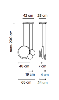 Cosmos 2511 led hanglamp Vibia 