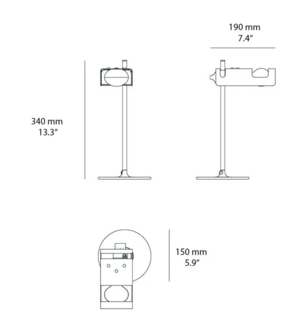 Mini Spider 294 tafellamp Oluce 
