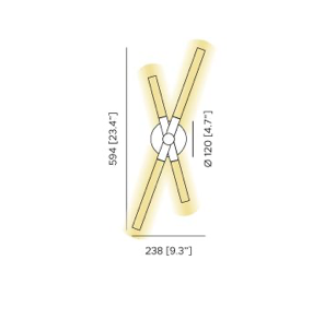 Bianca AP wall wandlamp Contardi