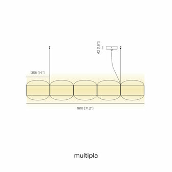 Alma Multipla hanglamp Contardi