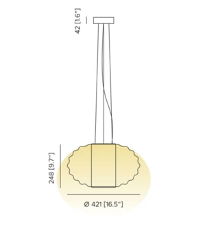 Alma Aura hanglamp Contardi