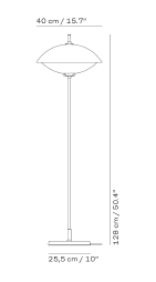 Clam Floor - vloerlamp - Fritz Hansen 