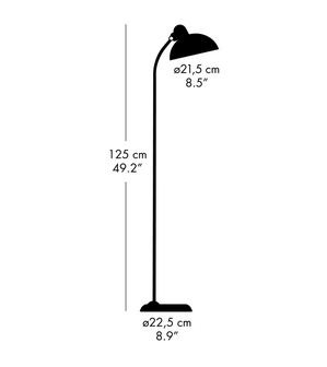 Kaiser idell 6556-F vloerlamp  Fritz Hansen 