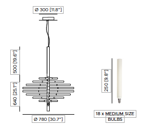 Bianca SO twist medium hanglamp Contardi