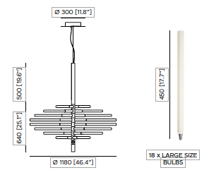 Bianca SO twist large hanglamp Contardi