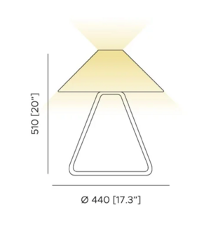 Hat TA tafellamp Contardi