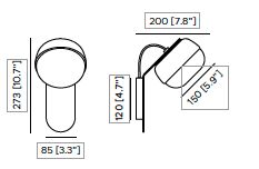 Kiki Zest AP wall outdoor wandlamp Contardi