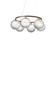 Miira 6 Circular optic clear hanglamp Nuura 