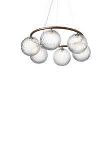 Miira 6 Circular optic clear hanglamp Nuura 