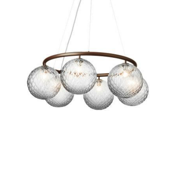 Miira 6 Circular optic clear hanglamp Nuura 