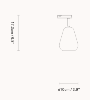 Anoli Spot Track 1-fase railspot Nuura 