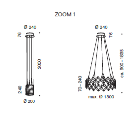 Zoom 1 LED hanglamp Serien Lighting