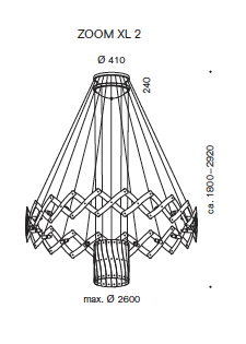 Zoom 2 XL hanglamp Serien Lighting  