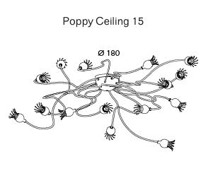Poppy ceiling 15 plafondlamp Serien lighting 