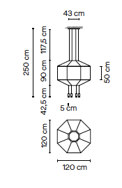 Wireflow 0300 hanglamp Vibia 