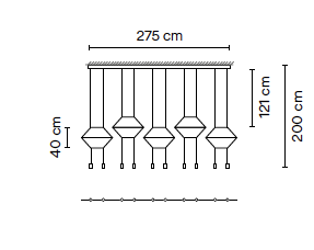 Wireflow Lineal 0330 hanglamp Vibia 