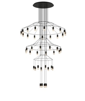 Wireflow Chandelier 0378 hanglamp Vibia 