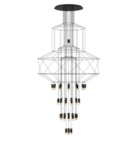 Wireflow Chandelier 0374 hanglamp Vibia 