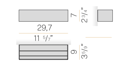 Toy S 30 cm wandlamp Panzeri