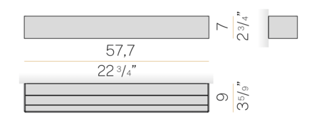 Toy S 58 cm wandlamp Panzeri