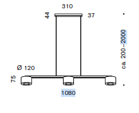 Reef suspension 4 led hanglamp Serien lighting  