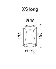 Drum Long (XS) led plafondlamp Serien Lighting 