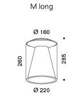 Drum Long (M) led plafondlamp Serien Lighting 