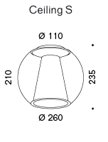 Draft (S) led plafondlamp Serien Lighting 