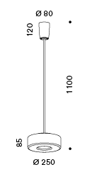 Curling Tube (M) led hanglamp Serien Lighting 