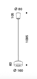 Curling Tube (S) Acrylglas led hanglamp Serien Lighting 