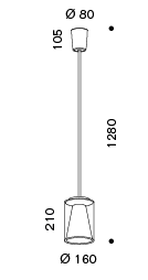 Drum Tube Long (S) led hanglamp Serien Lighting 