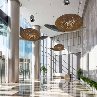 Lens &Oslash; 60 cm 3 lenzen hanglamp Fabbian 